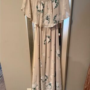 Show Me Your MuMu Floral Cream Maxi Dress